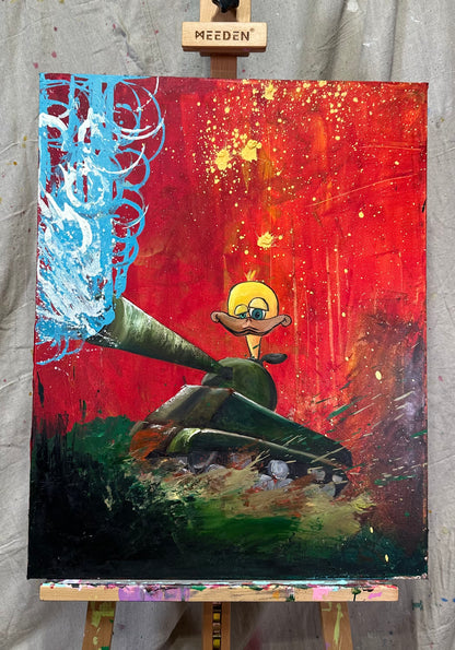 Original: Quack Attack (22x28) - $1,232